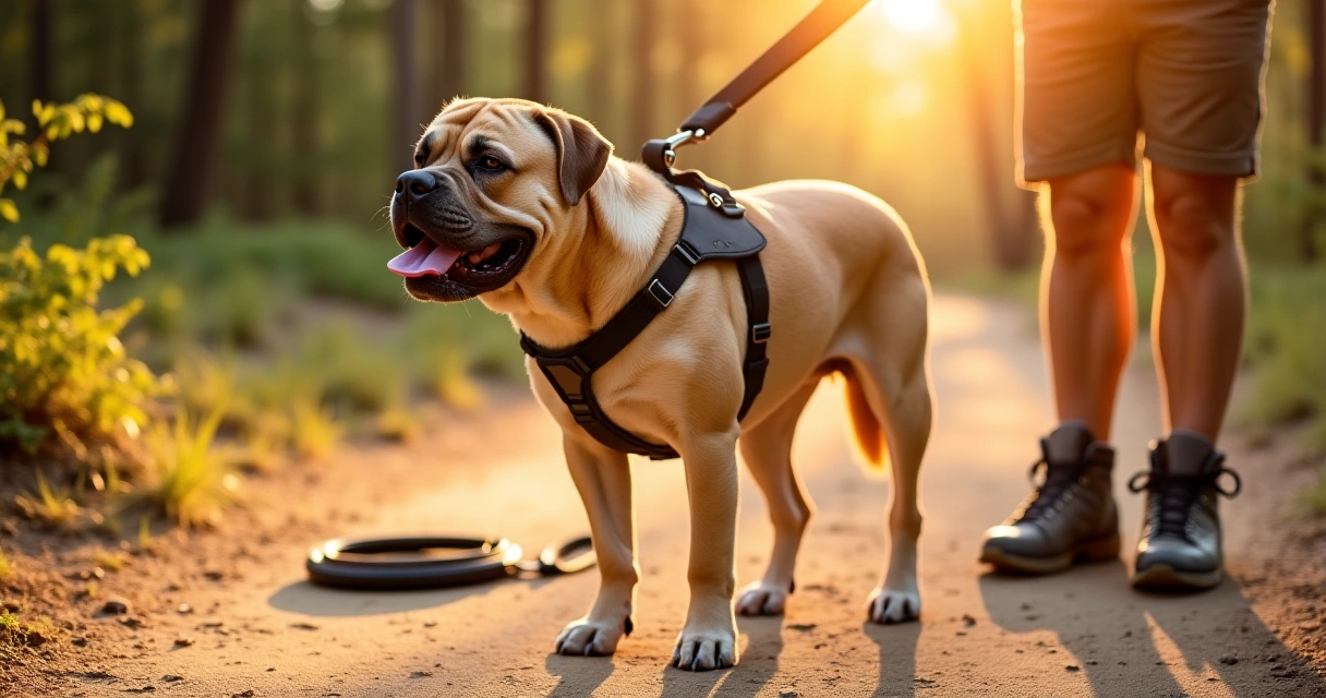 best dog harnesses for safe father's day walks with large breeds on sunny trails