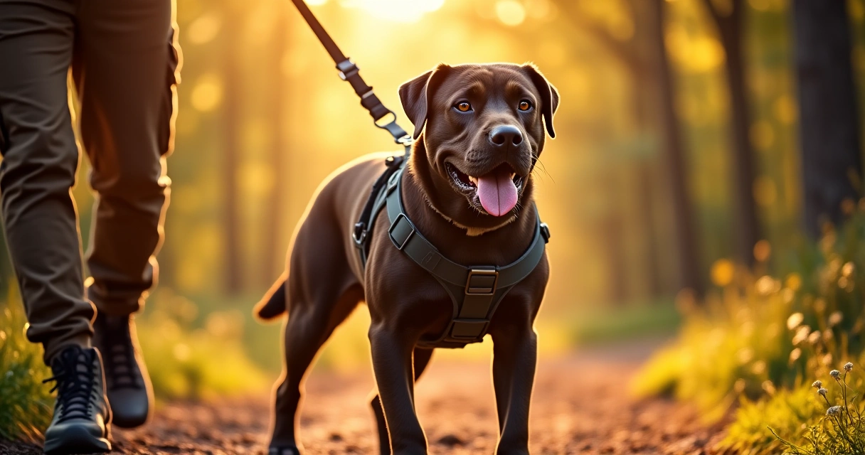 how to choose the best dog harnesses for safe father's day walks with large breeds on sunny trails