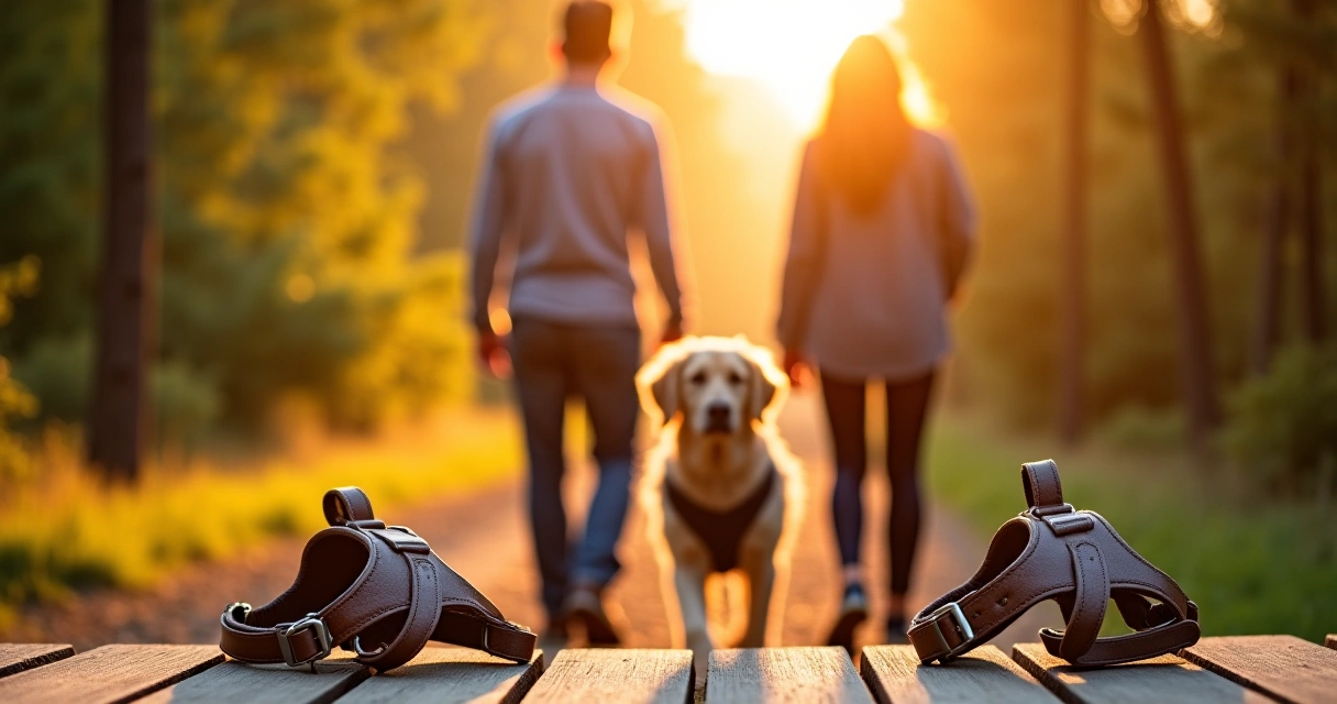 No-Pull Front Clip vs Back Clip Dog Harnesses for Father's Day Walks