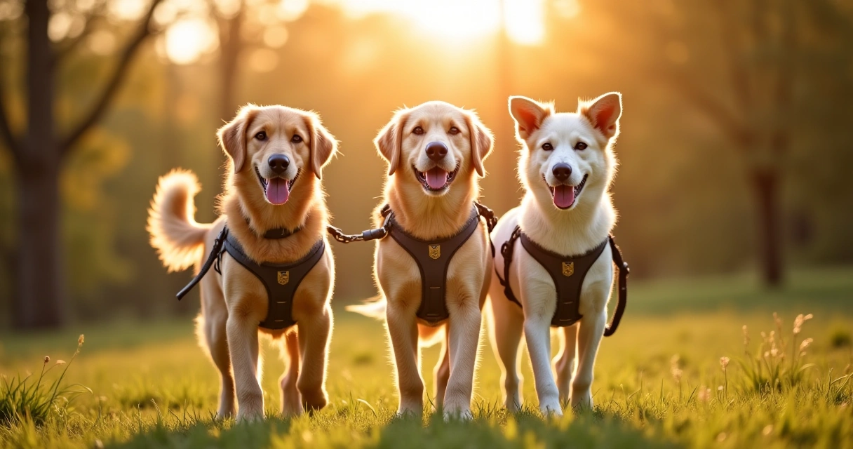 spring hiking with large breeds: yellow dog design vs puppia dog harnesses comparison